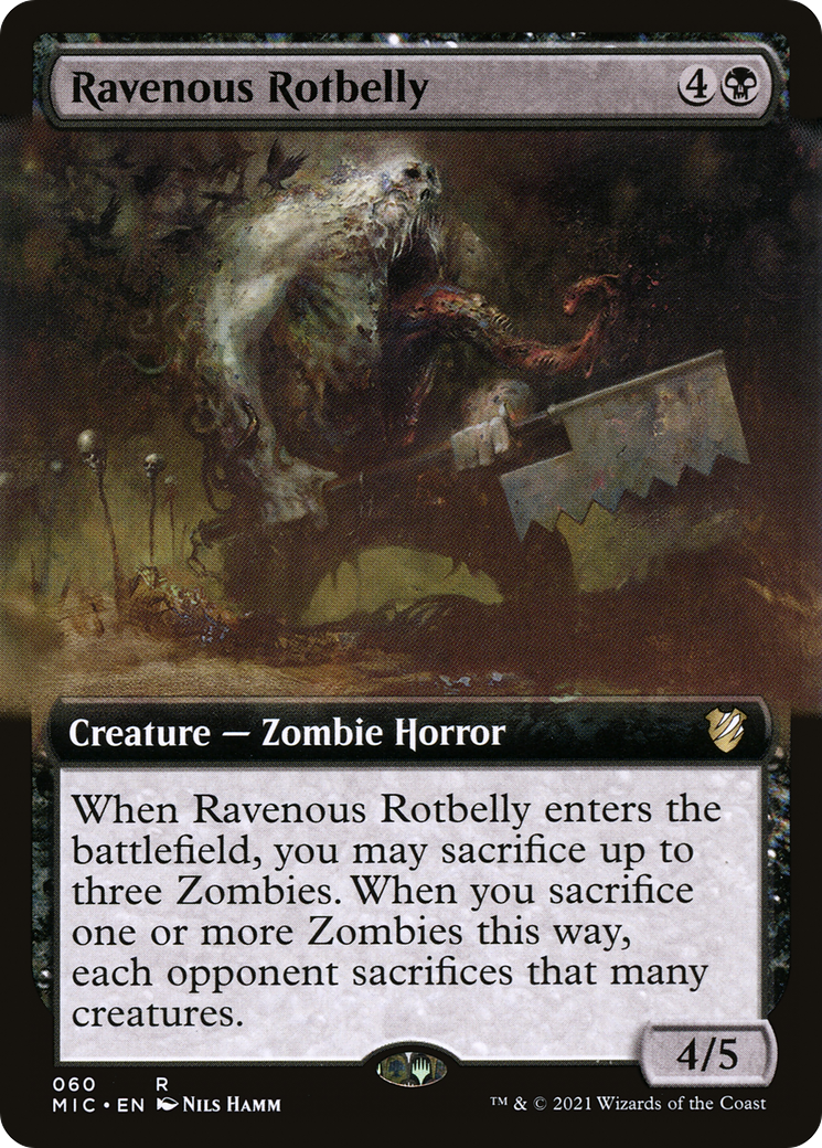 Ravenous Rotbelly (Extended Art) [Innistrad: Midnight Hunt Commander]-1
