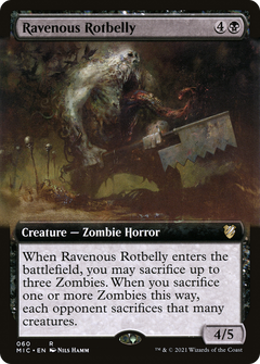 Ravenous Rotbelly (Extended Art) [Innistrad: Midnight Hunt Commander]-1