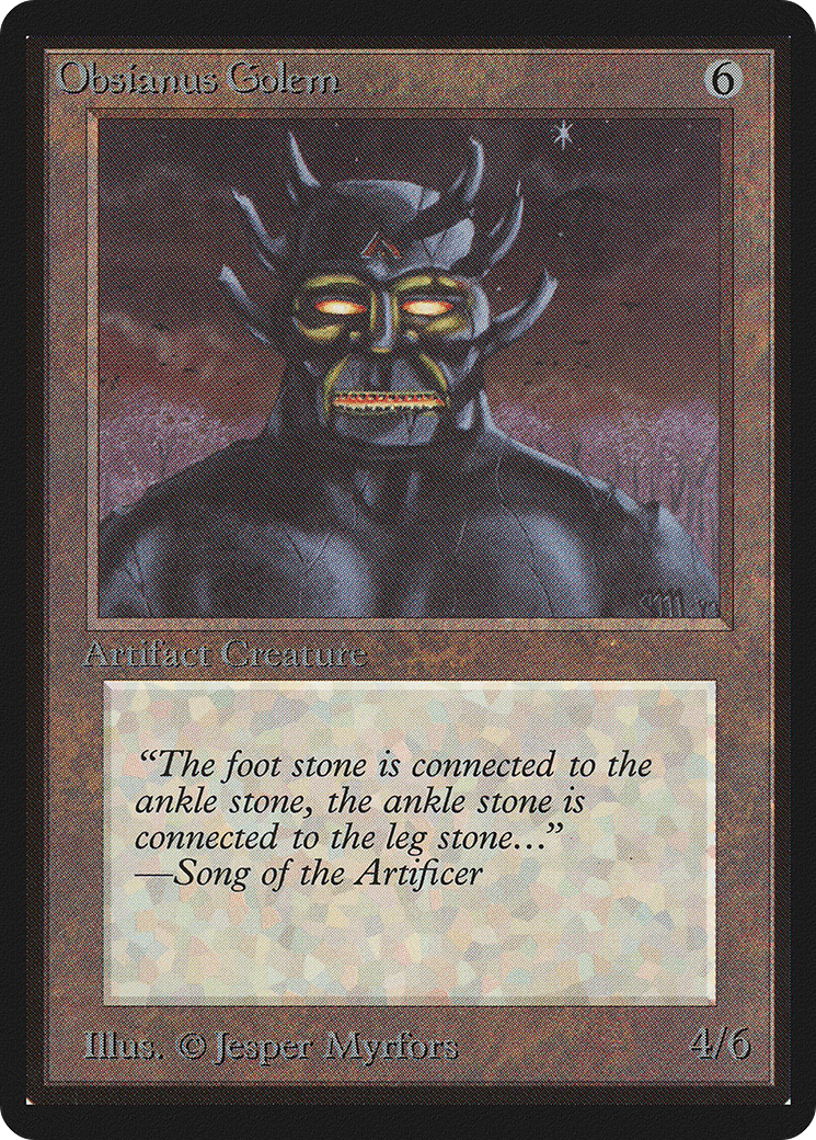 Obsianus Golem (LEB-) - Limited Edition Beta-1
