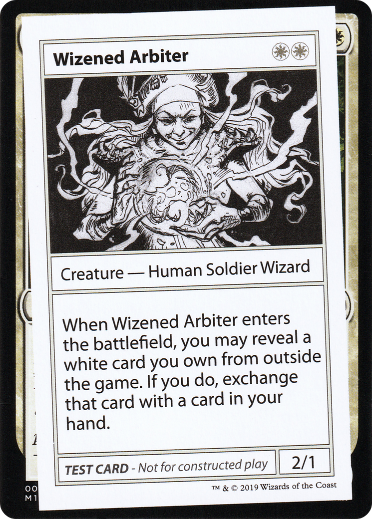 Wizened Arbiter (No PW Symbol) (CMB1-) - Mystery Booster Playtest Cards 2021-1