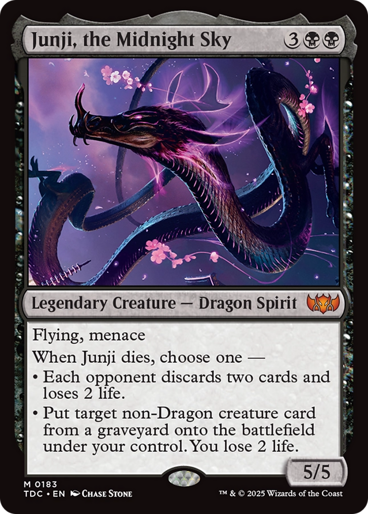 Junji, the Midnight Sky [Tarkir: Dragonstorm Commander]-1