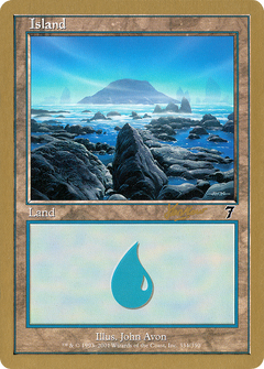 Island (334) - 2002 Sim Han How (7ED) (WCD-) - World Championship Decks 2002-1