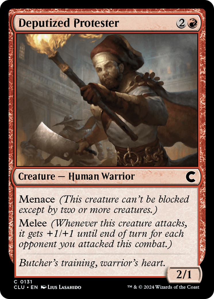 Deputized Protester [Ravnica: Clue Edition]-1