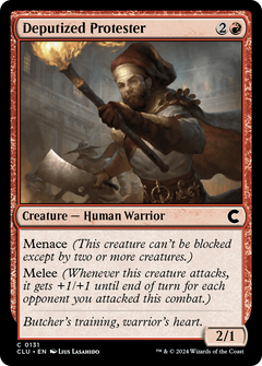 Deputized Protester [Ravnica: Clue Edition]-1