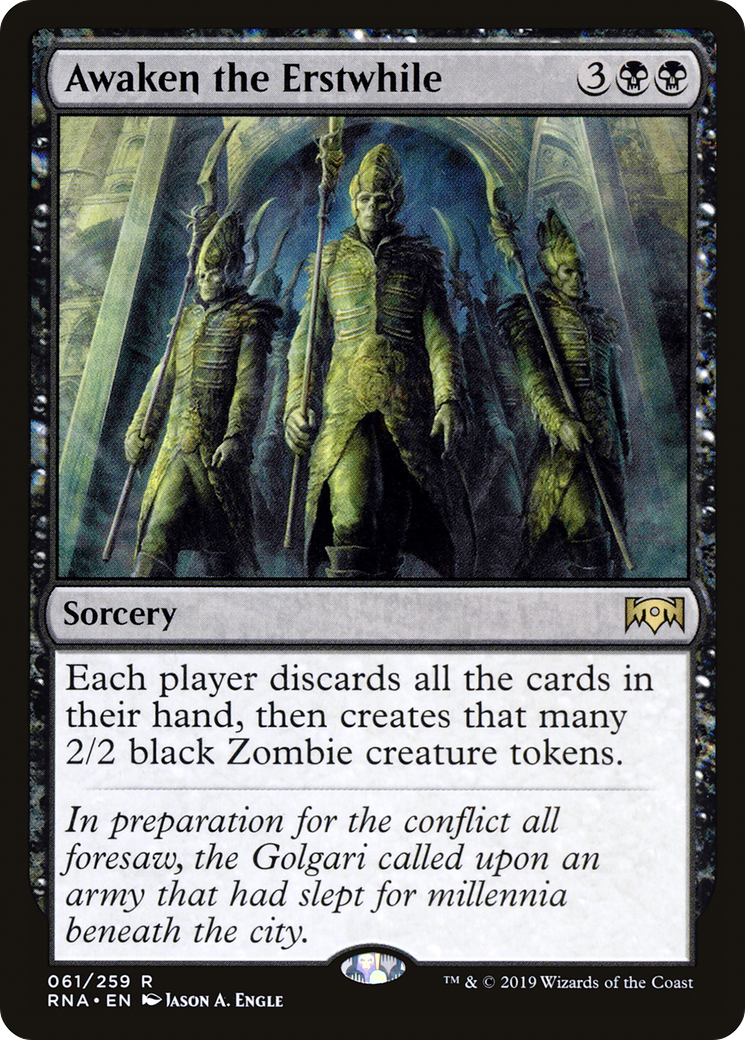 Awaken the Erstwhile [Ravnica Allegiance]-1