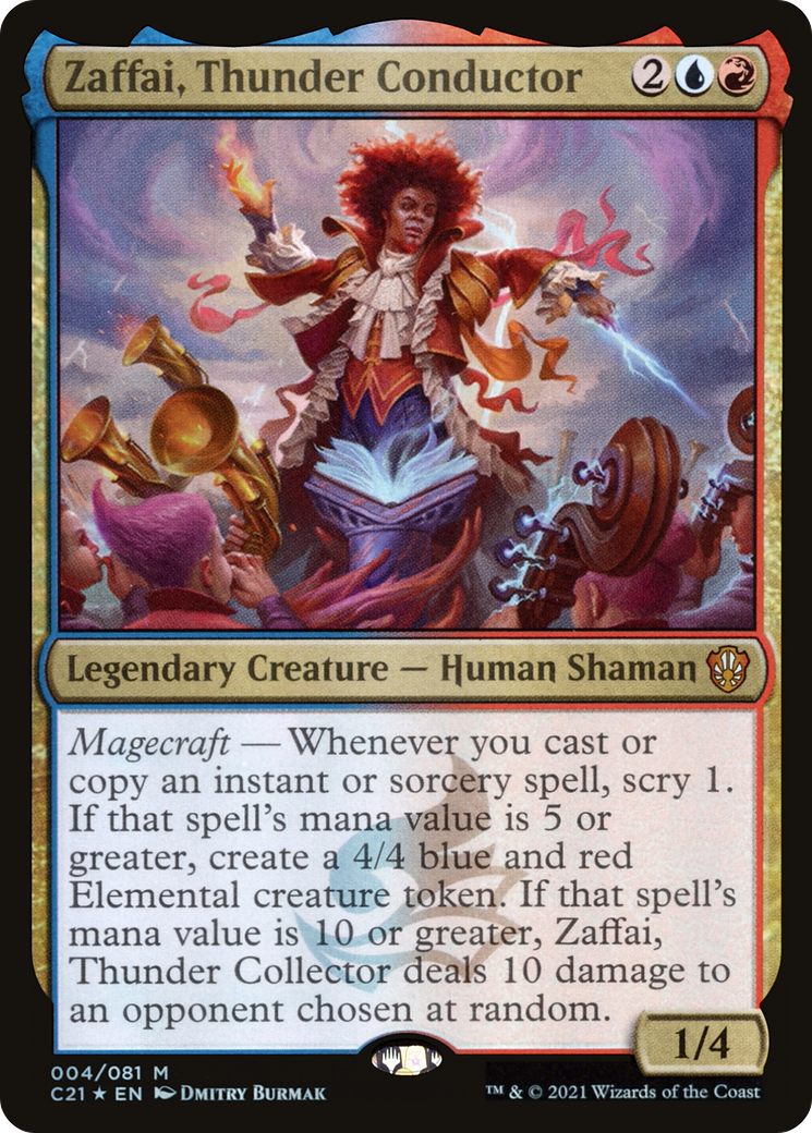 Zaffai, Thunder Conductor (C21-004) - Commander 2021 Foil-1