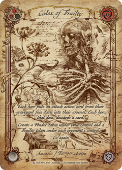 Codex of Frailty (Marvel Cold Foil) [OUT160] (Outsiders)  Cold Foil-1