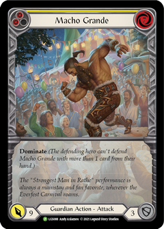 Macho Grande (Yellow) [LGS088] (Promo)  Rainbow Foil-1