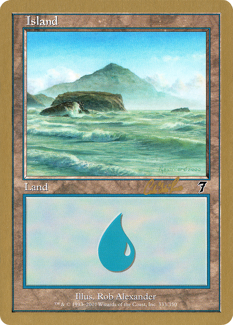 Island (333) - 2002 Carlos Romao (7ED) (WCD-) - World Championship Decks 2002-1