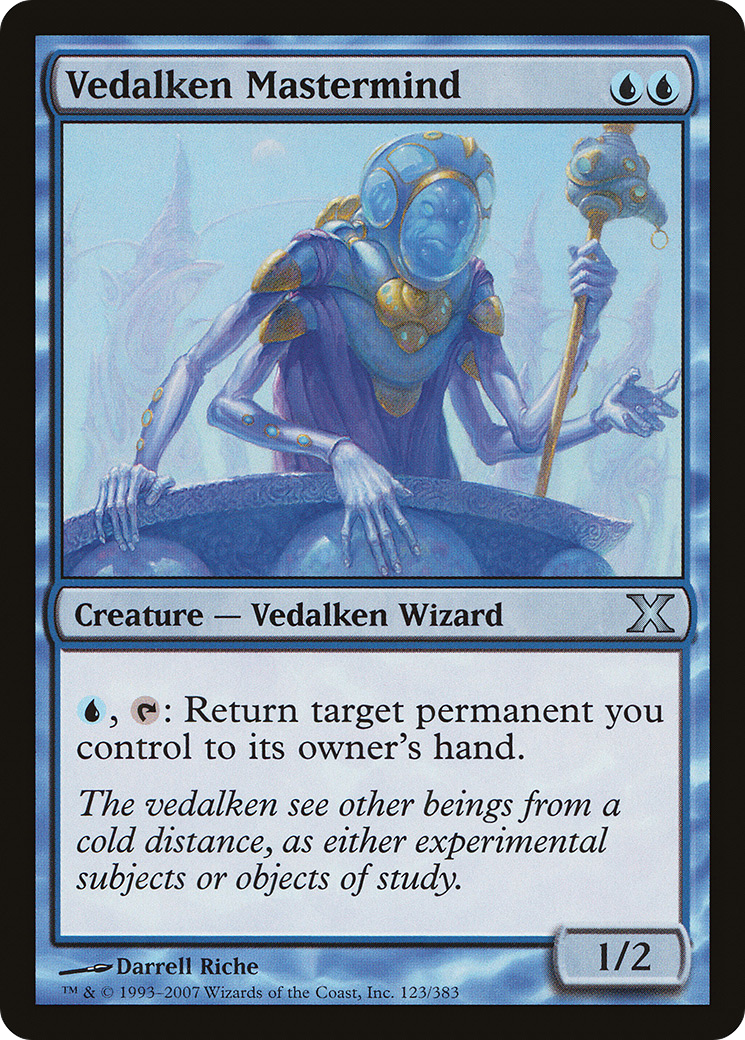 Vedalken Mastermind (10E-123) - Tenth Edition Foil-1