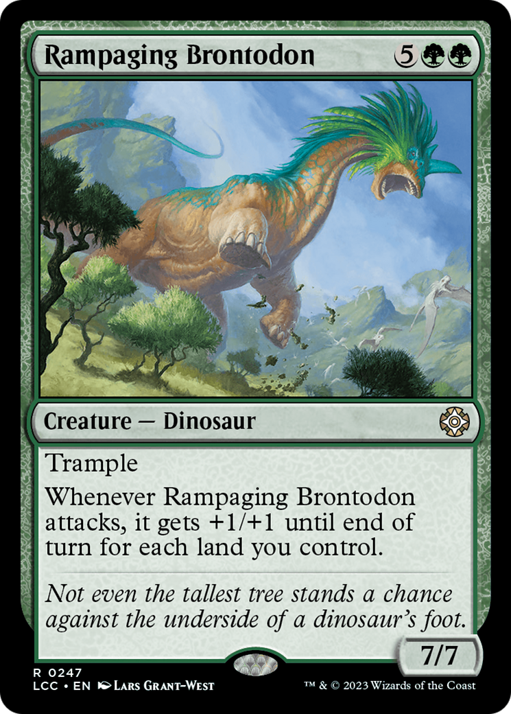 Rampaging Brontodon [The Lost Caverns of Ixalan Commander]-1
