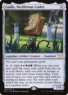 Codie, Vociferous Codex [Strixhaven: School of Mages]-1