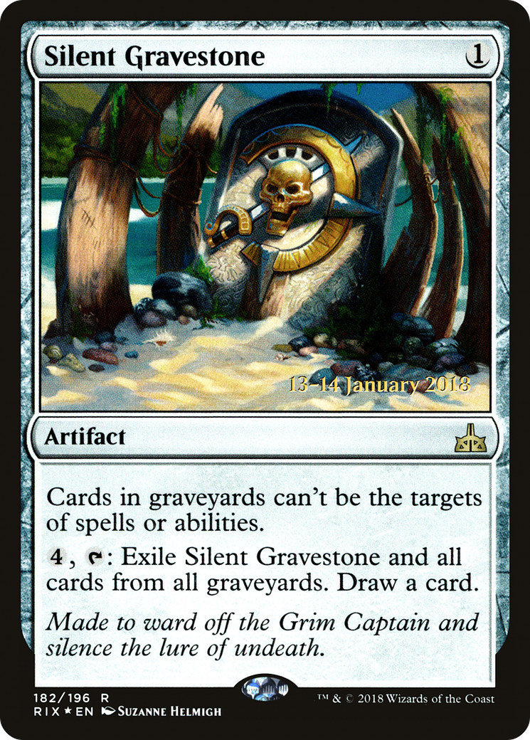 Silent Gravestone [Rivals of Ixalan Prerelease Promos]-1
