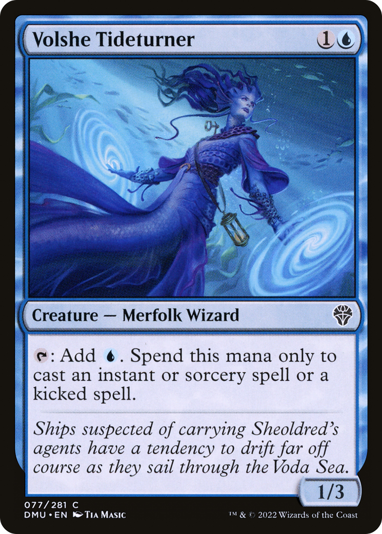 Volshe Tideturner (DMU-077) - Dominaria United Foil-1