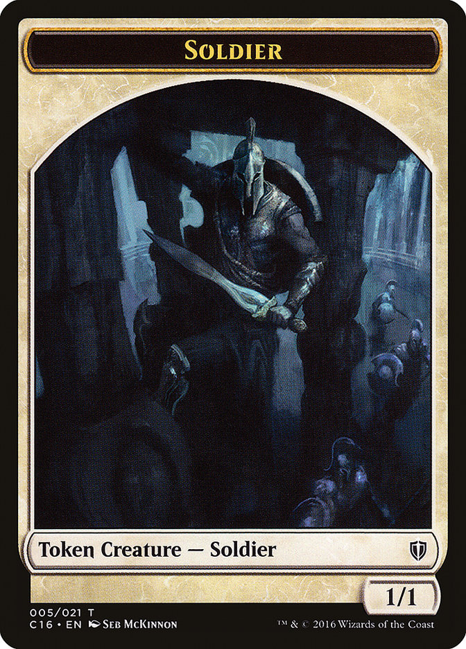 Soldier // Squid Double-Sided Token [Commander 2016 Tokens]-1