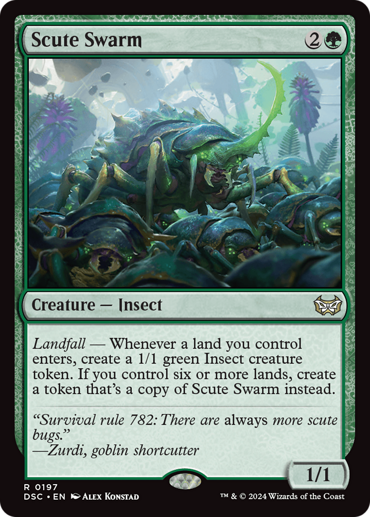 Scute Swarm [Duskmourn: House of Horror Commander]-8