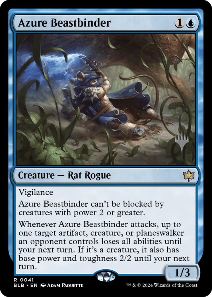 Azure Beastbinder (Promo Pack) [Bloomburrow Promos]-1