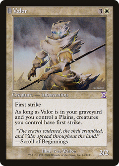 Valor (TSB-016) - Time Spiral Timeshifted: (tombstone)-1