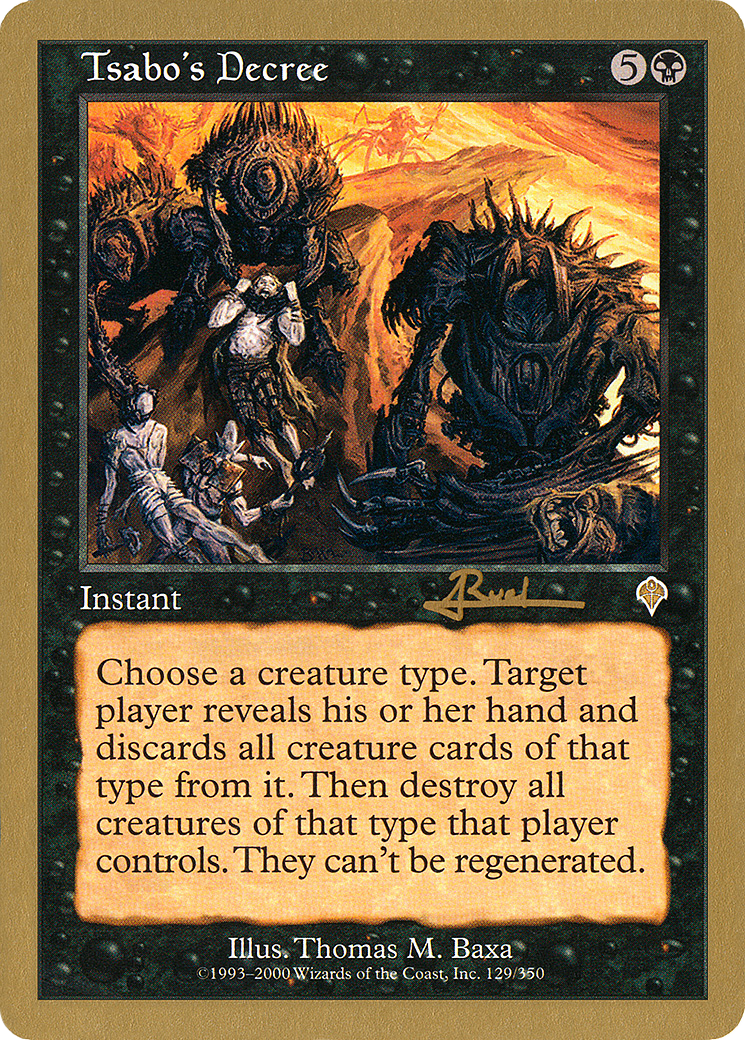 Tsabo's Decree - 2001 Antoine Ruel (INV) (WCD-) - World Championship Decks 2001-1