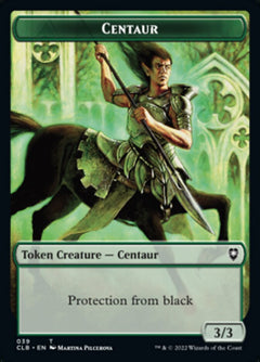 Horror // Centaur Double-Sided Token [Commander Legends: Battle for Baldur's Gate Tokens]-2