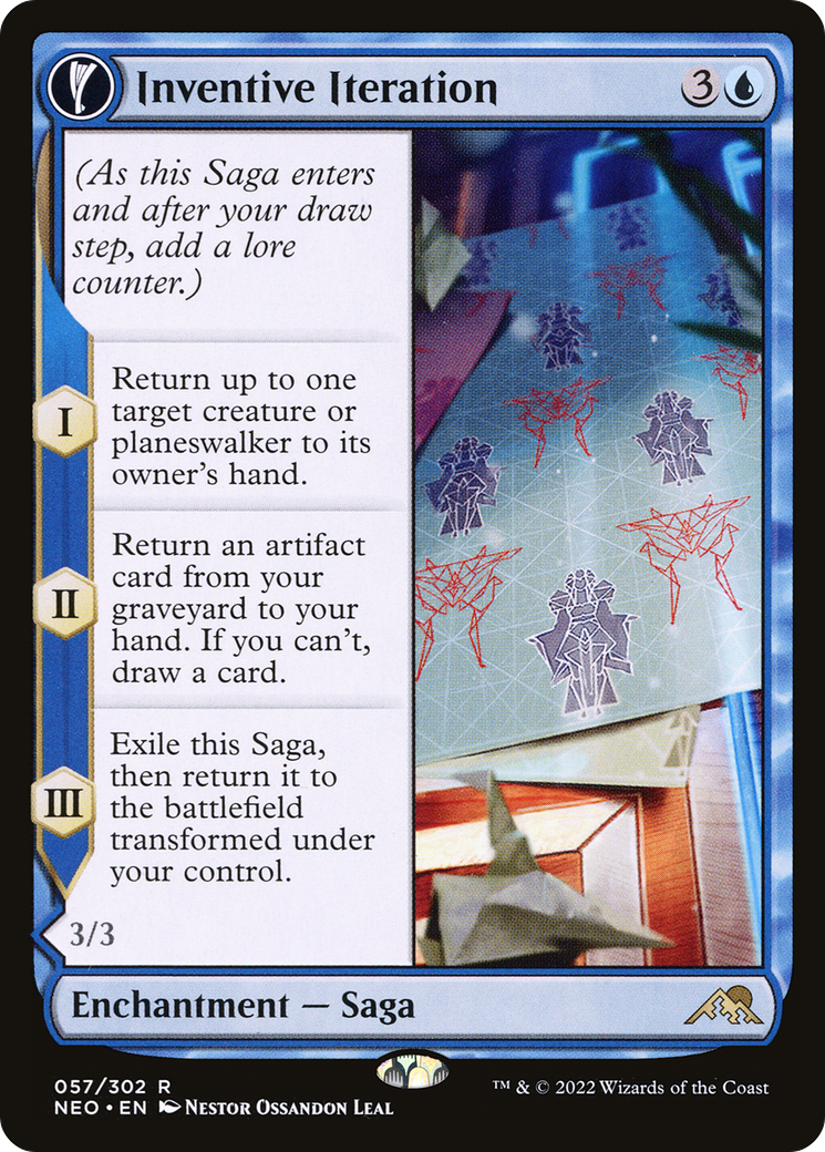 Inventive Iteration // Living Breakthrough [Kamigawa: Neon Dynasty]-4