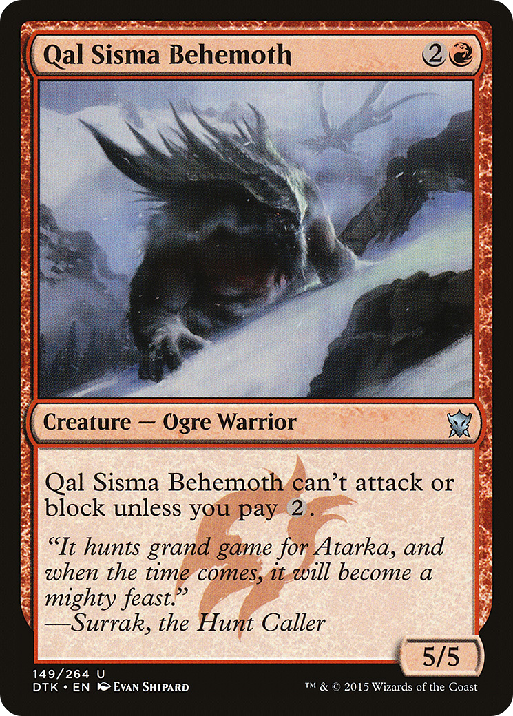 Qal Sisma Behemoth [Dragons of Tarkir]-1