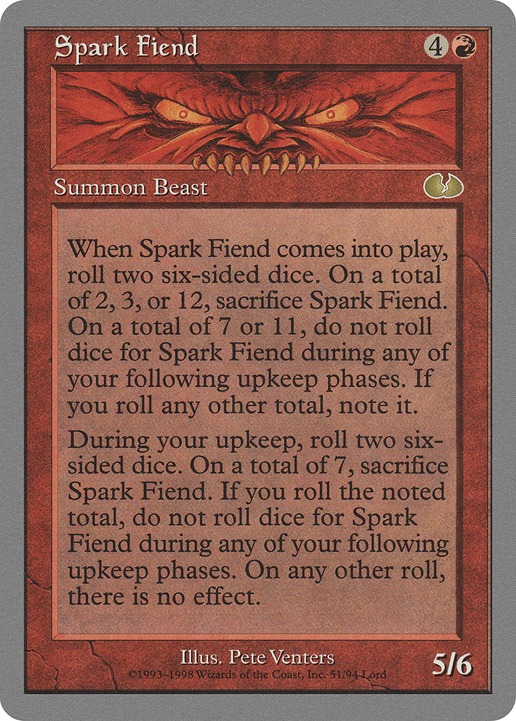 Spark Fiend [Unglued]-1