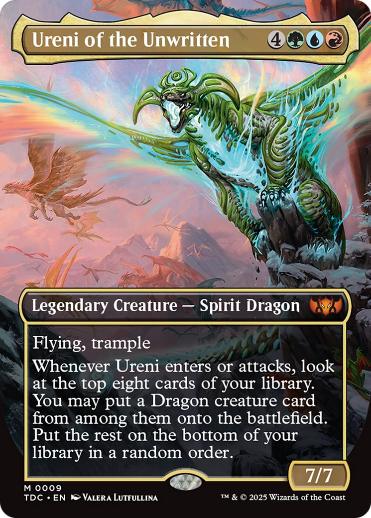 Ureni of the Unwritten (Borderless) [Tarkir: Dragonstorm Commander]-1