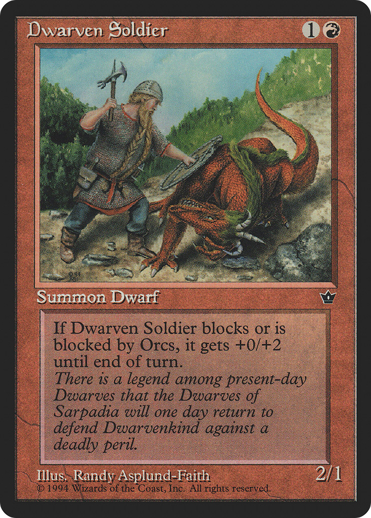 Dwarven Soldier (Randy Asplund-Faith) [Fallen Empires]-1