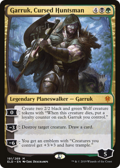 Garruk, Cursed Huntsman (Promo Pack) [Throne of Eldraine Promos]-1