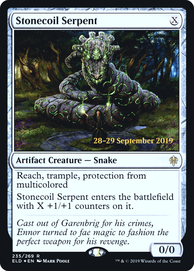 Stonecoil Serpent [Throne of Eldraine Prerelease Promos]-1