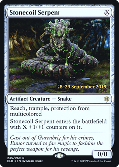 Stonecoil Serpent [Throne of Eldraine Prerelease Promos]-1
