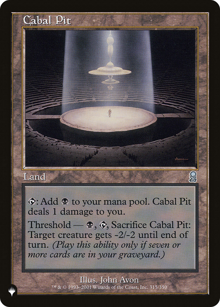 Cabal Pit [The List]-1