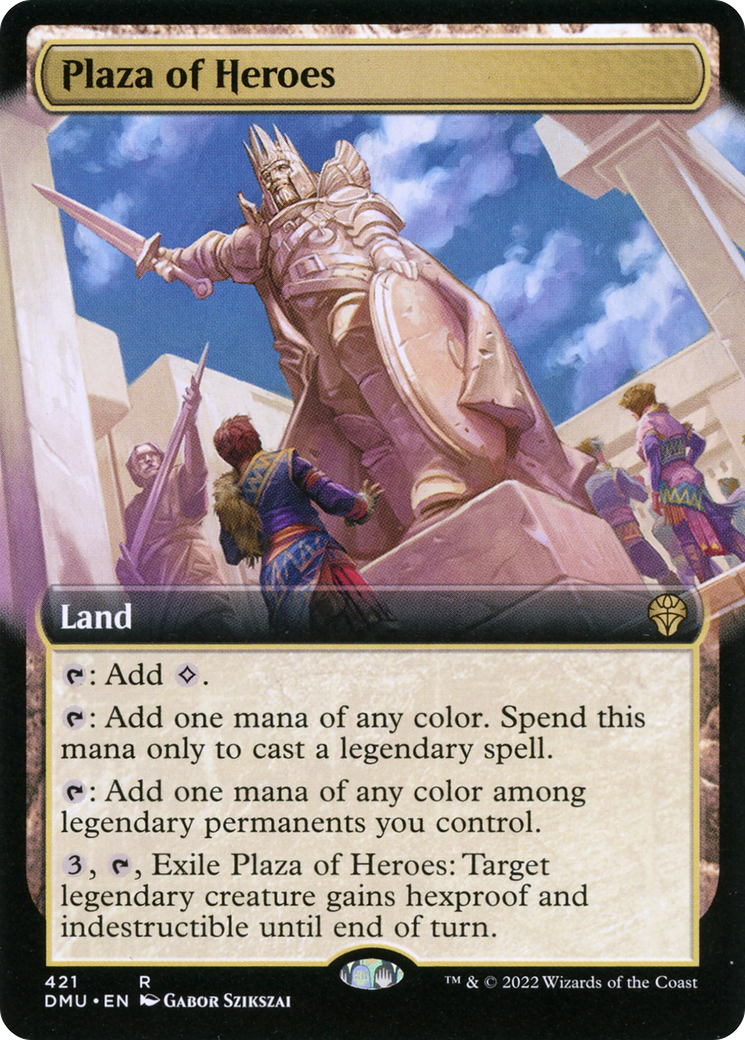 Plaza of Heroes (Extended Art) [Dominaria United]-1