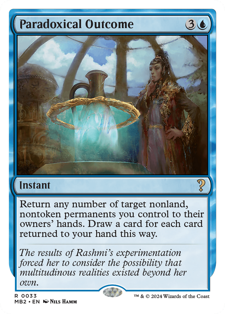 Paradoxical Outcome (White Border) [Mystery Booster 2]-1
