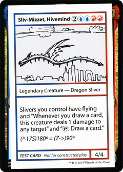 Sliv-Mizzet, Hivemind (2021 Edition) [Mystery Booster Playtest Cards]-1