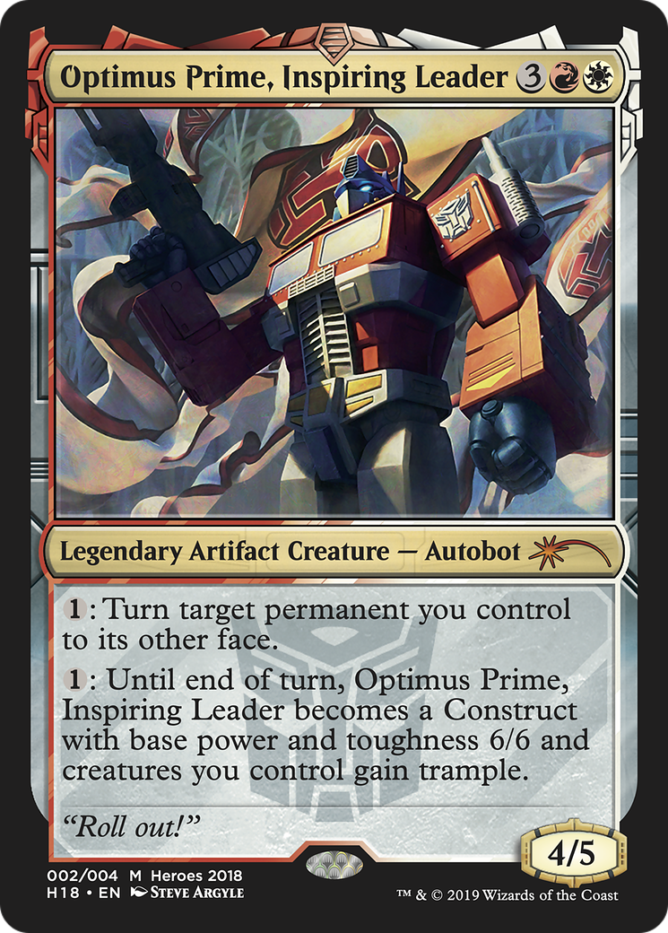 Optimus Prime, Inspiring Leader [Heroes of the Realm 2018]-1