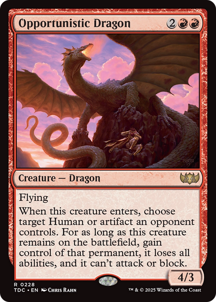 Opportunistic Dragon [Tarkir: Dragonstorm Commander]-1