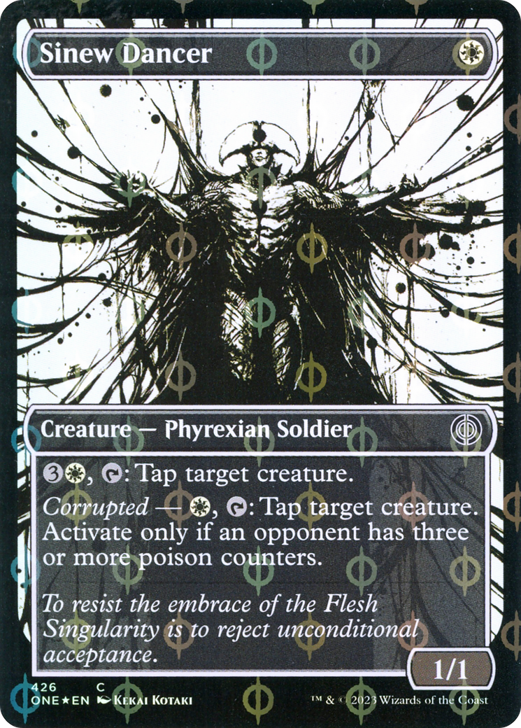 Sinew Dancer (Showcase Ichor Step-and-Compleat Foil) [Phyrexia: All Will Be One]-1
