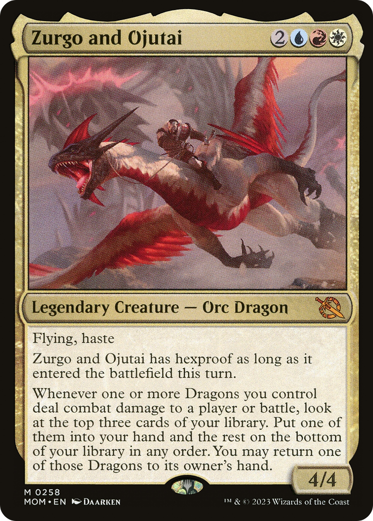 Zurgo and Ojutai (MOM-258) - March of the Machine-1