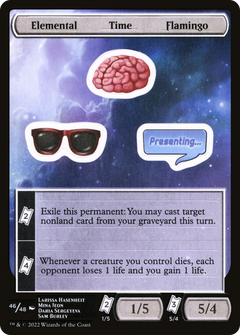 Elemental Time Flamingo [Unfinity Stickers]-1