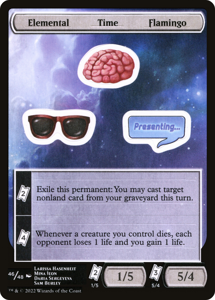 Elemental Time Flamingo [Unfinity Stickers]-1