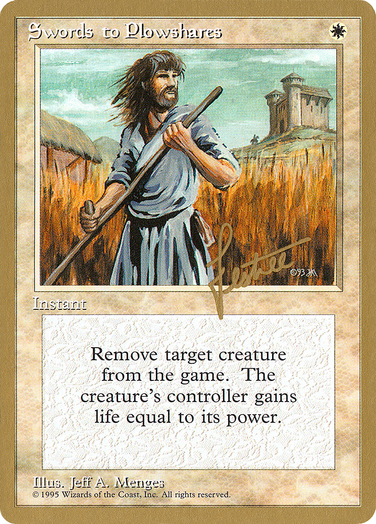 Swords to Plowshares - 1996 Bertrand Lestree (4ED) (WCD-) - Pro Tour Collector Set-1