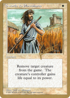 Swords to Plowshares - 1996 Bertrand Lestree (4ED) (WCD-) - Pro Tour Collector Set-1