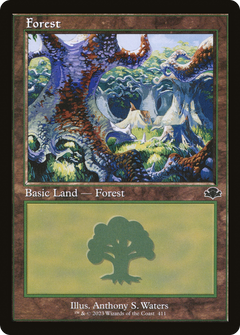 Forest (411) (Retro) [Dominaria Remastered]-1