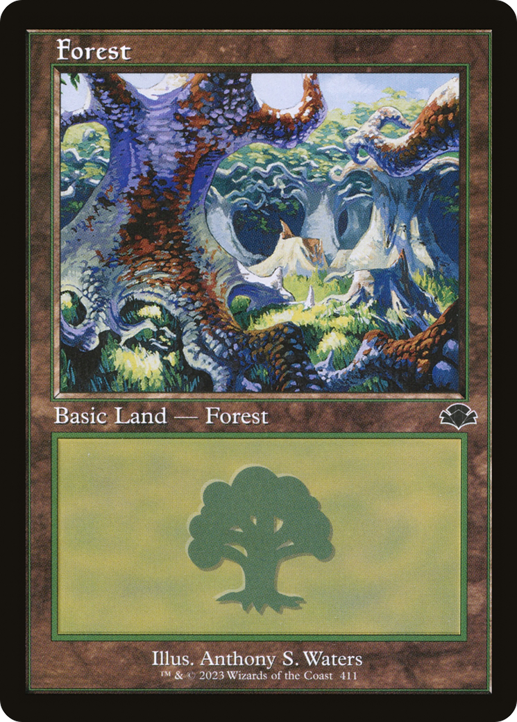 Forest (411) (Retro) [Dominaria Remastered]-1