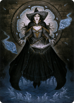 Tasha, the Witch Queen // Tasha, the Witch Queen (ACLB-076) - Battle for Baldur's Gate Art Series (Borderless) Foil-1