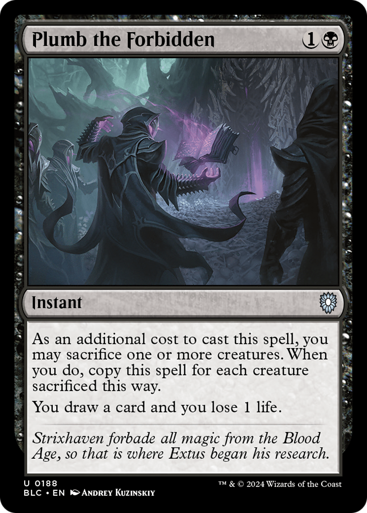 Plumb the Forbidden [Bloomburrow Commander]-1