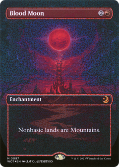 Blood Moon (Anime Borderless) (Confetti Foil) [Wilds of Eldraine: Enchanting Tales]-1