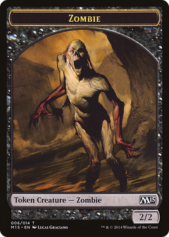 Zombie Token (M15-006) - Magic 2015 Tokens-1